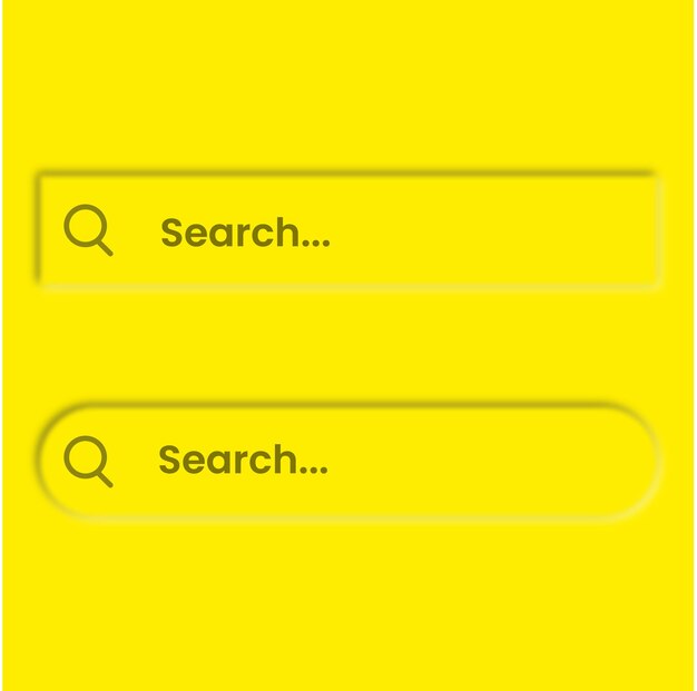 Botones de búsqueda neumórfica para la aplicación ui