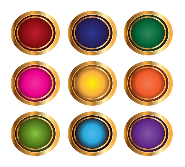 Botones de colores