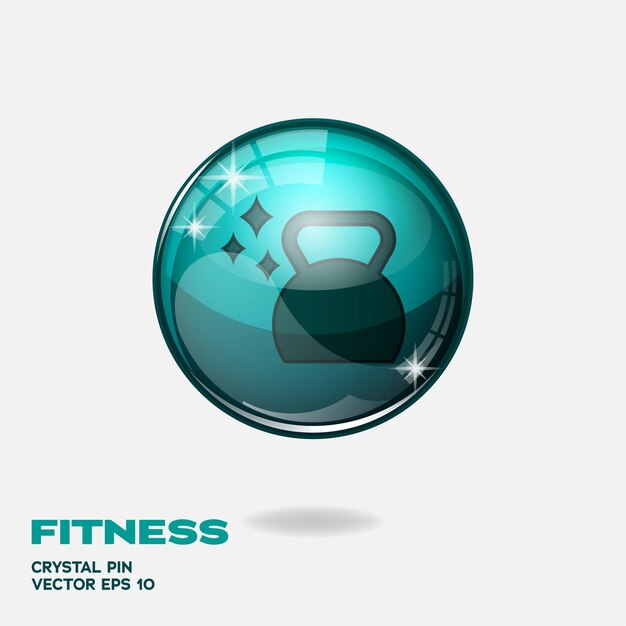 Botones de fitness 3D