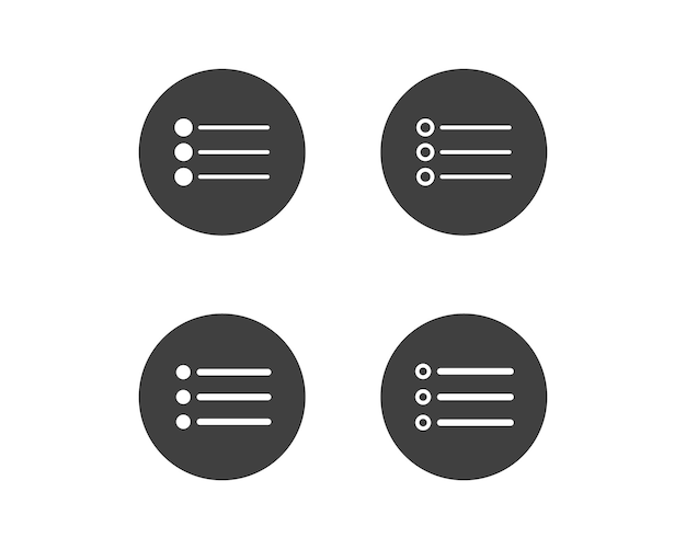 Los botones del icono del menú de hamburguesas, la navegación de la interfaz de usuario del sitio web, la aplicación móvil, los elementos vectoriales, el usuario, los iconos de interfaz.