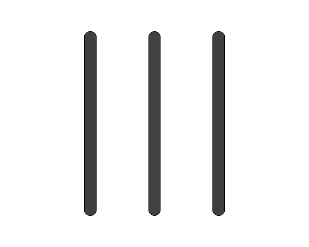 Los botones del icono del menú de hamburguesas, la navegación de la interfaz de usuario del sitio web, la aplicación móvil, los elementos vectoriales, el usuario, los iconos de interfaz.