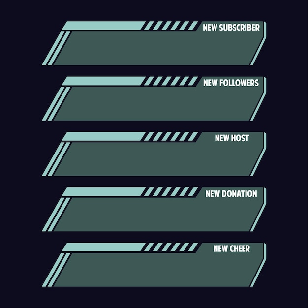 Botones verdes de superposición de la pantalla de Twitch