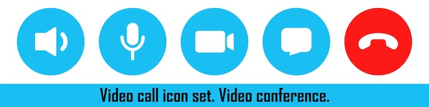 Botones de videollamada El panel de videollamada Botones de chat y video con sonido Videollamada entrante