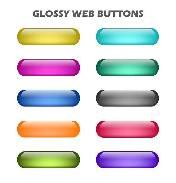 Vector botones web 4