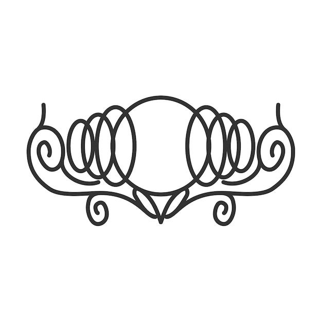 Boutique Hotel Spa Plantilla de logotipo en blanco abstracto Ilustración Identidad de marca Ilustración aislada y plana Gráfico vectorial