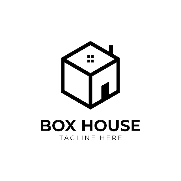 Box House Logo, diseño de logo de agencia inmobiliaria