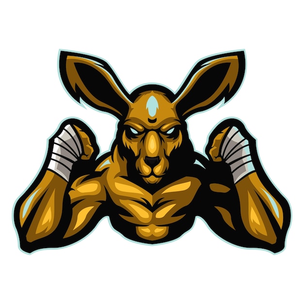 El boxeador canguro rasgado