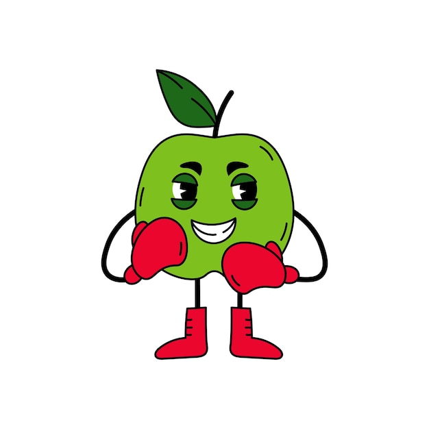 El boxeador de los dibujos animados de Apple