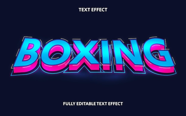 BOXEO DE EFECTO DE TEXTO 3D