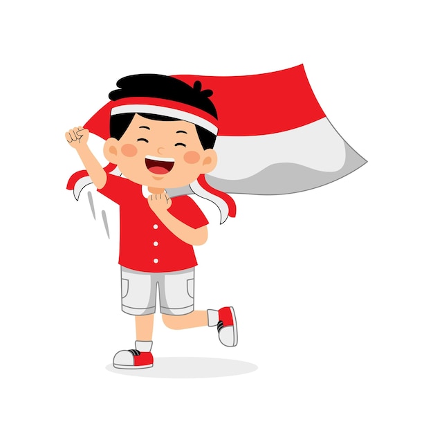 Boy Kids celebran el Día de la Independencia de Indonesia