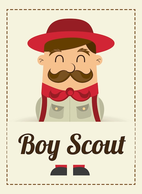 Vector boy scout