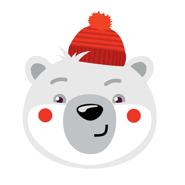 BOZAL DE OSO POLAR CON SOMBRERO