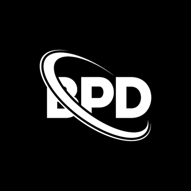 BPD logotipo BPD letra BPD letra diseño logotipo iniciales BPD logo vinculado con círculo y mayúscula monograma logotipo BDP tipografía para negocios de tecnología y marca inmobiliaria