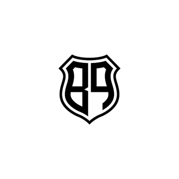 BQ Monogram Logo Design letra texto nombre símbolo monocromo logotipo alfabeto carácter simple logo