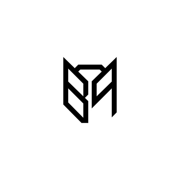 BQ Monogram Logo Design letra texto nombre símbolo monocromo logotipo alfabeto carácter simple logo