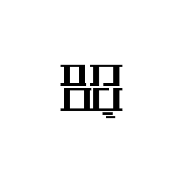 BQ Monogram Logo Design letra texto nombre símbolo monocromo logotipo alfabeto carácter simple logo