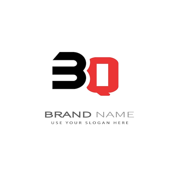 BQ617 Diseño del logotipo de la letra BQ