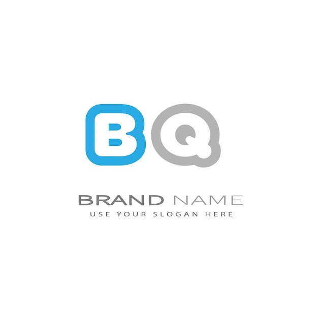 BQ618 Diseño del logotipo de la letra BQ