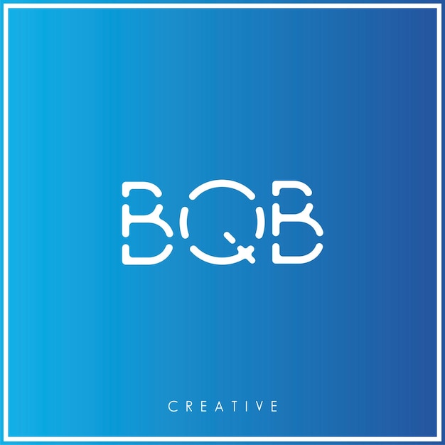 BQB Creative Vector Último Diseño del logotipo Mínimo Último Logotipo Premium Ilustración vectorial Monograma