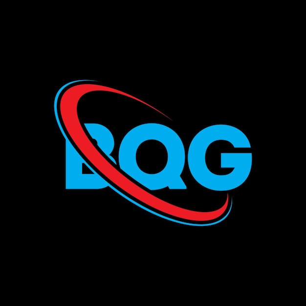 BQG logotipo BQG letra BQG diseño de letra logotipo Iniciales BQG Logotipo vinculado con círculo y mayúscula monograma logo BQG tipografía para negocios de tecnología y marca inmobiliaria
