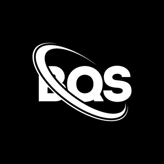 BQS logotipo BQS letra BQS diseño de letra logotipo Iniciales BQS Logotipo vinculado con círculo y mayúscula logotipo monograma BQS tipografía para negocios de tecnología y marca inmobiliaria
