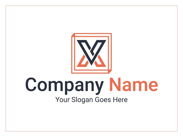 Brand Logo Design Modern Corporate Logo Design with Letters V and X
