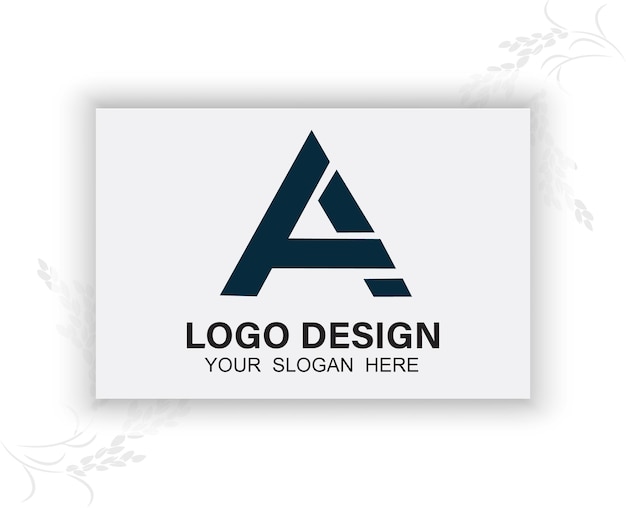 Branding identidad corporativa vector logo letra A diseño