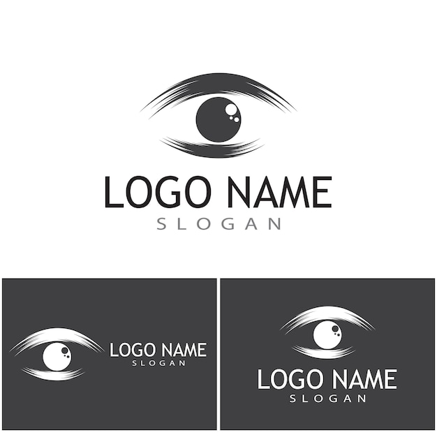 Branding Identity Corporate Eye Care vector logo design