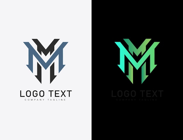 Branding Identity Corporate Vector Logo M Diseño
