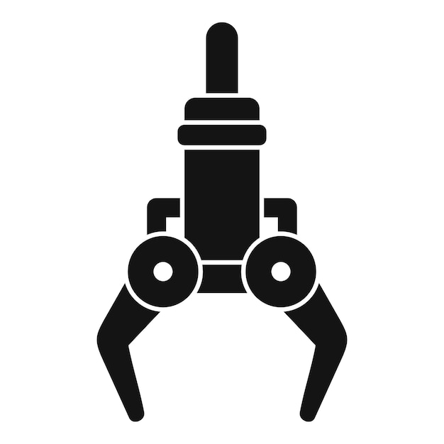 Brazo de robot industrial sosteniendo un objeto con garras