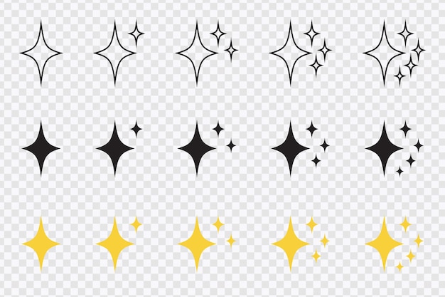 Brilla con el icono del vector de estrellas y brilla con tus diseños con iconos cautivadores