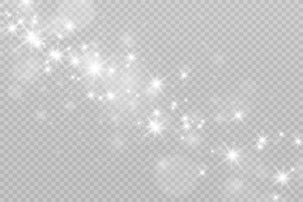Brillante brillo del vector de polvo Ornamentos brillantes brillantes para el fondo Ilustración vectorial