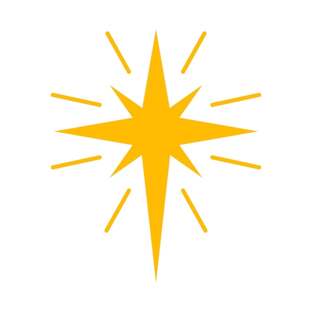 La brillante estrella de ocho puntas