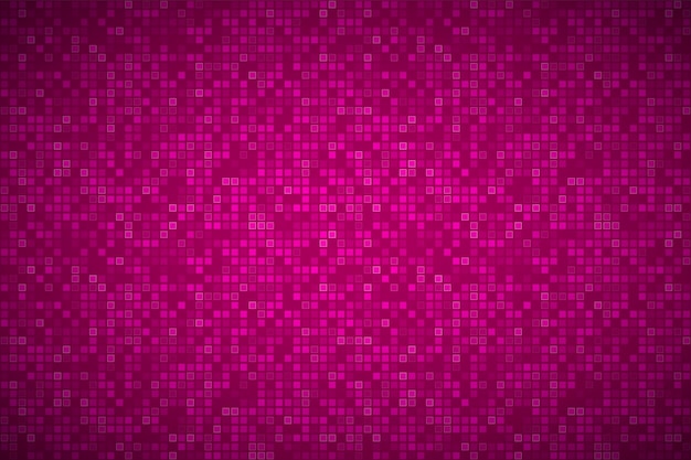 Brillante patrón de mosaico abstracto textura de ladrillo fondo rosa con cuadrados