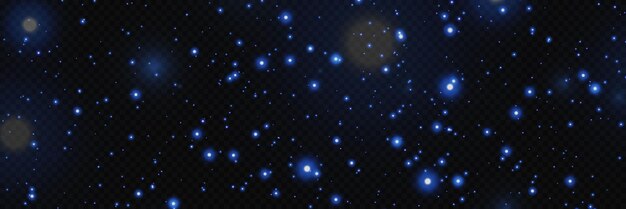 Brillante polvo mágico brillo polvoriento partículas voladoras de luz efecto de luz de llamarada