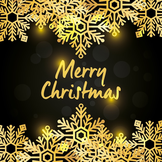 Brillante tarjeta de Navidad feliz