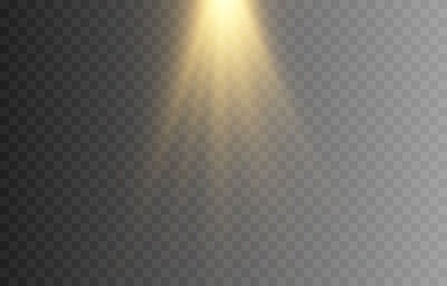 Brillar. Un destello dorado de luz. Las luces de un sol. Estrella de oro, brilla. Sol, amanecer. Luz png.