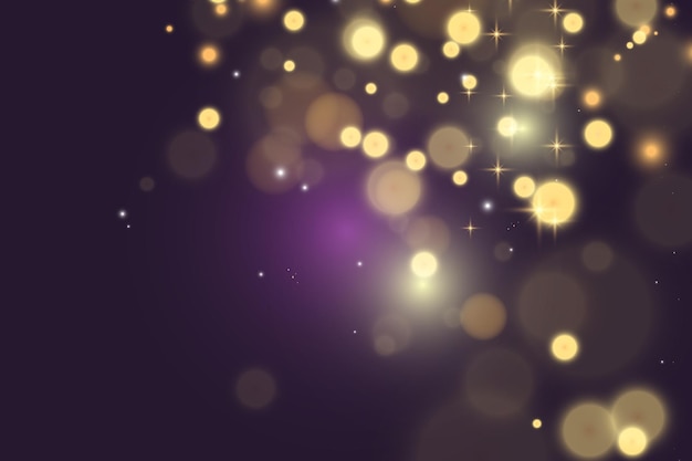 Brillo brillante del vector del polvo Adornos brillantes brillantes para el fondo Ilustración vectorial