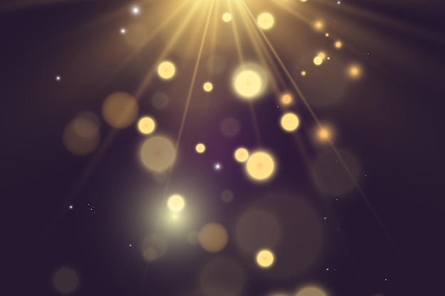 Brillo brillante del vector del polvo Adornos brillantes brillantes para el fondo Ilustración vectorial