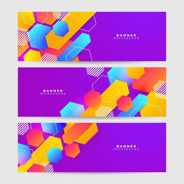 Brillo de geometría de banner abstracto colorido oscuro y vector de elemento de capa para diseño de presentación Traje para seminario festivo de fiesta de institución corporativa de negocios y charlas