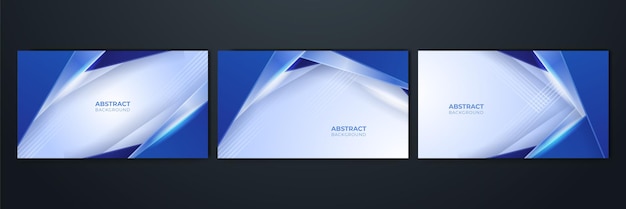 Brillo de geometría de fondo abstracto azul oscuro y vector de elemento de capa para diseño de presentación Traje para seminario festivo de fiesta de institución corporativa empresarial y charlas