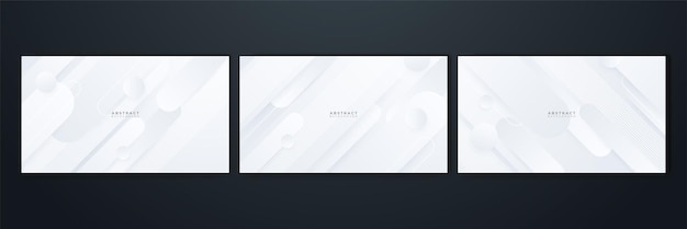 Brillo de geometría de fondo abstracto blanco gris y vector de elemento de capa para diseño de presentación Traje para seminario festivo de fiesta de institución corporativa de negocios y charlas