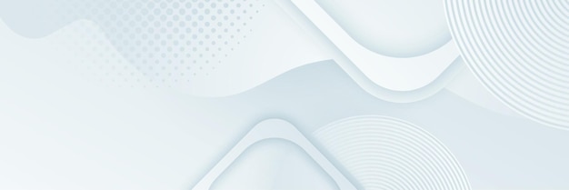 Brillo de papel de banner abstracto blanco gris y vector de elemento de capa para diseño de presentación Traje para charlas y seminarios festivos de fiesta de institución corporativa de negocios