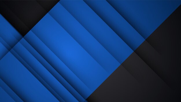 Brillo de papel de fondo abstracto negro y azul y vector de elemento de capa para diseño de presentación Traje para charlas y seminarios festivos de fiesta de institución corporativa de negocios