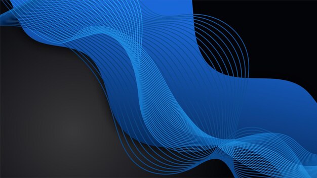 Brillo de papel de fondo abstracto negro y azul y vector de elemento de capa para diseño de presentación Traje para charlas y seminarios festivos de fiesta de institución corporativa de negocios