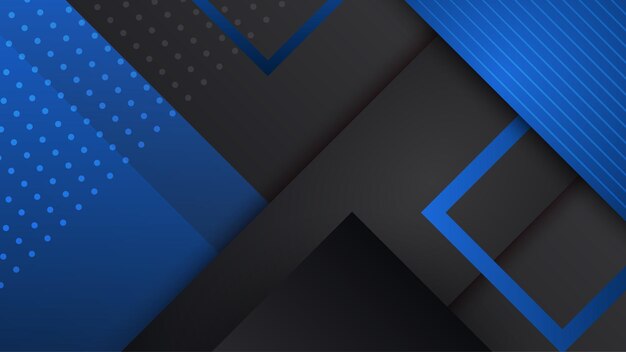 Brillo de papel de fondo abstracto negro y azul y vector de elemento de capa para diseño de presentación Traje para charlas y seminarios festivos de fiesta de institución corporativa de negocios