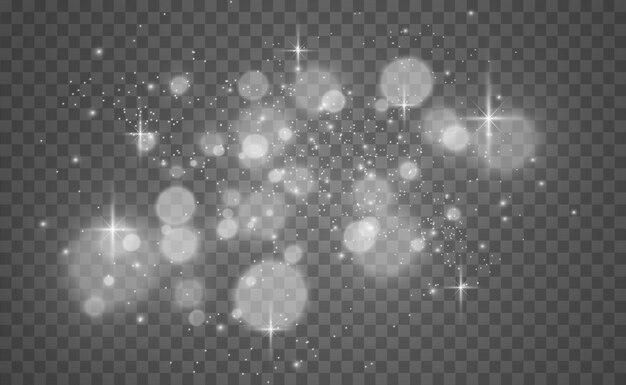 Brillo de polvo de estrellas brillante. Brillantes adornos brillantes para el fondo. .