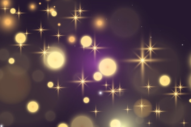 Brillo del vector de polvo dorado brillante Ornamentos brillantes relucientes para el fondo Ilustración vectorial