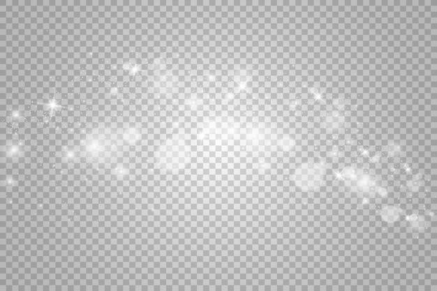 Brillo de vector de polvo de oro brillante Adornos brillantes brillantes para la ilustración de Vector de fondo