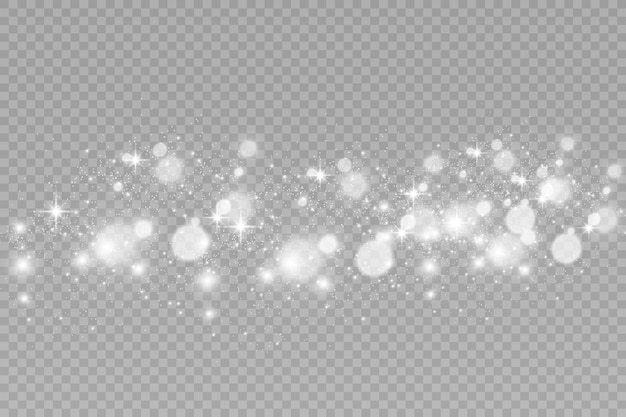 Brillo de vector de polvo de oro brillante Adornos brillantes brillantes para la ilustración de Vector de fondo